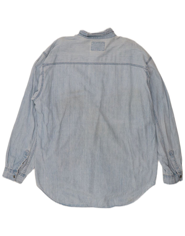 Camicia di jeans da uomo Levi's XL in cotone blu