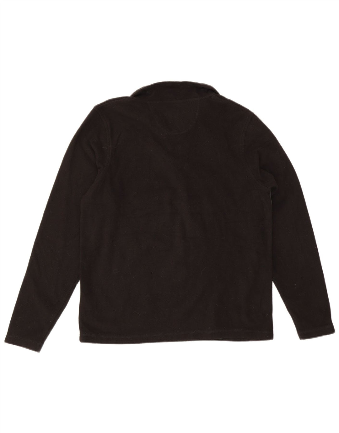 Maglione in pile da uomo con zip e collo Pierre Cardin color block medio nero