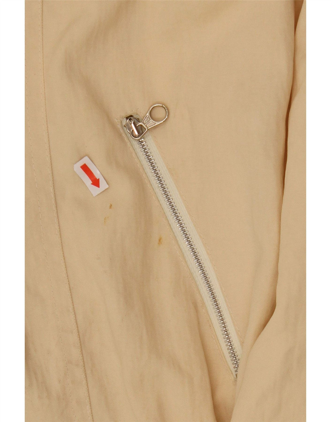 Giacca Parka vintage da donna con cappuccio IT 42 Beige medio