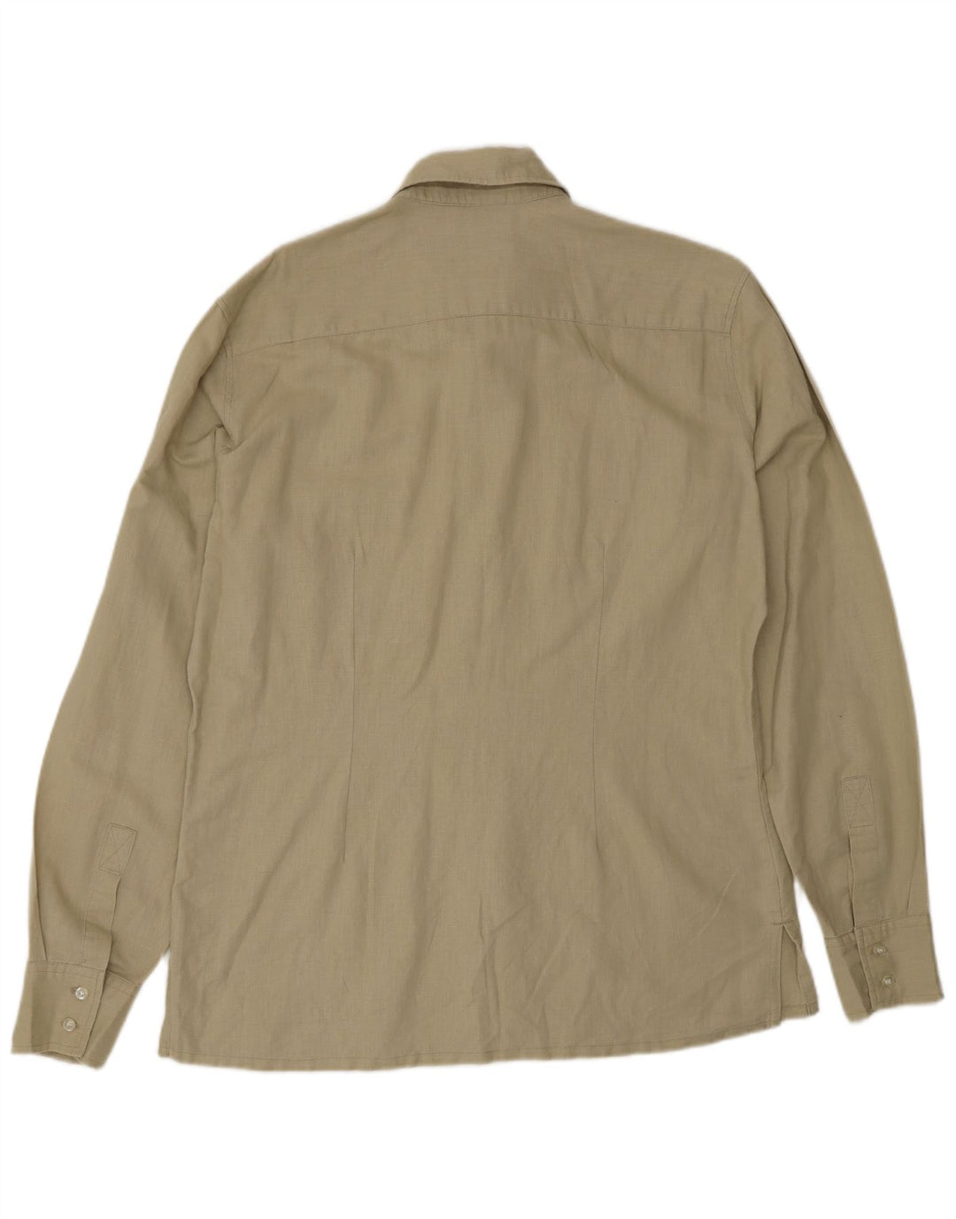 Camicia da uomo Rifle grande in lino beige