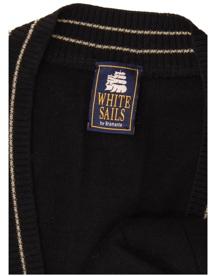 Maglione cardigan Bramante da uomo White Sails XL Blu navy