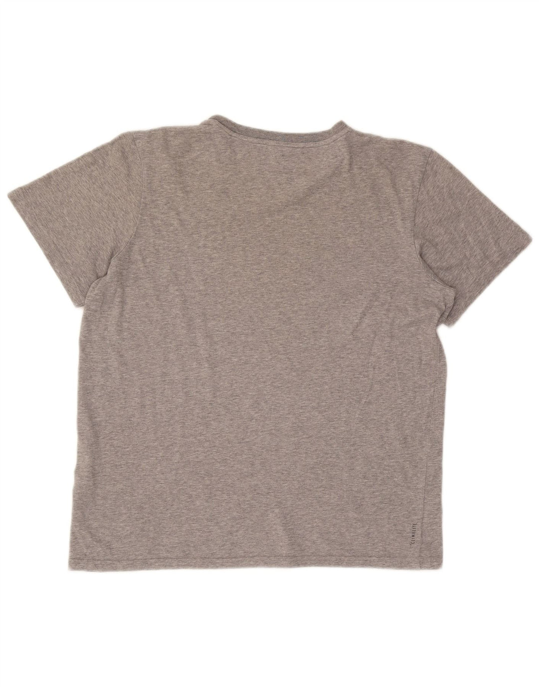 T-shirt da uomo Adidas Top grande in cotone chiazzato grigio