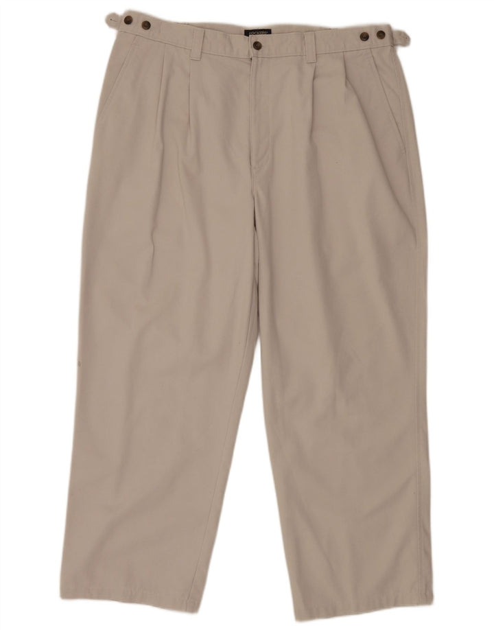 Pantaloni chino con pegged da uomo Dockers color kaki W40 L28 in cotone grigio