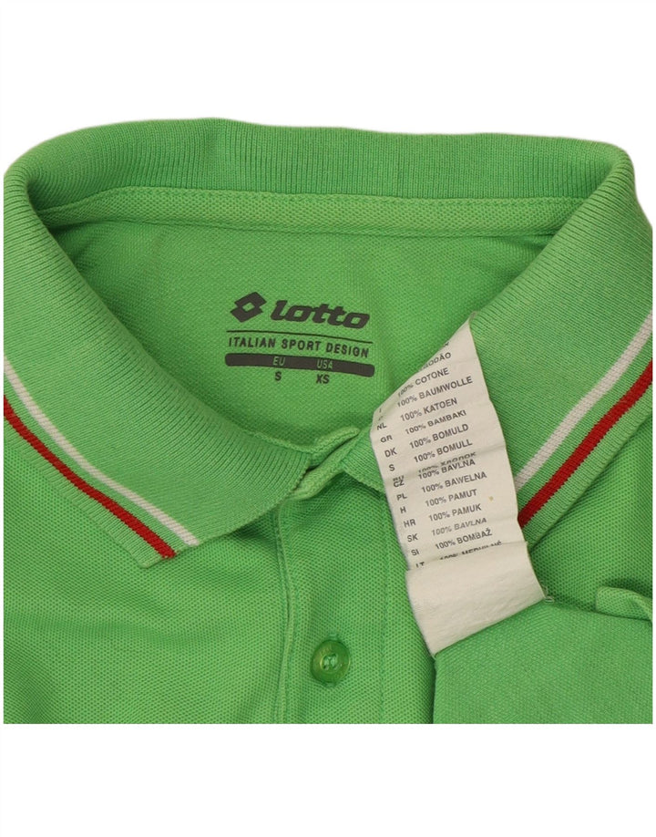 Polo da uomo LOTTO XS in cotone verde