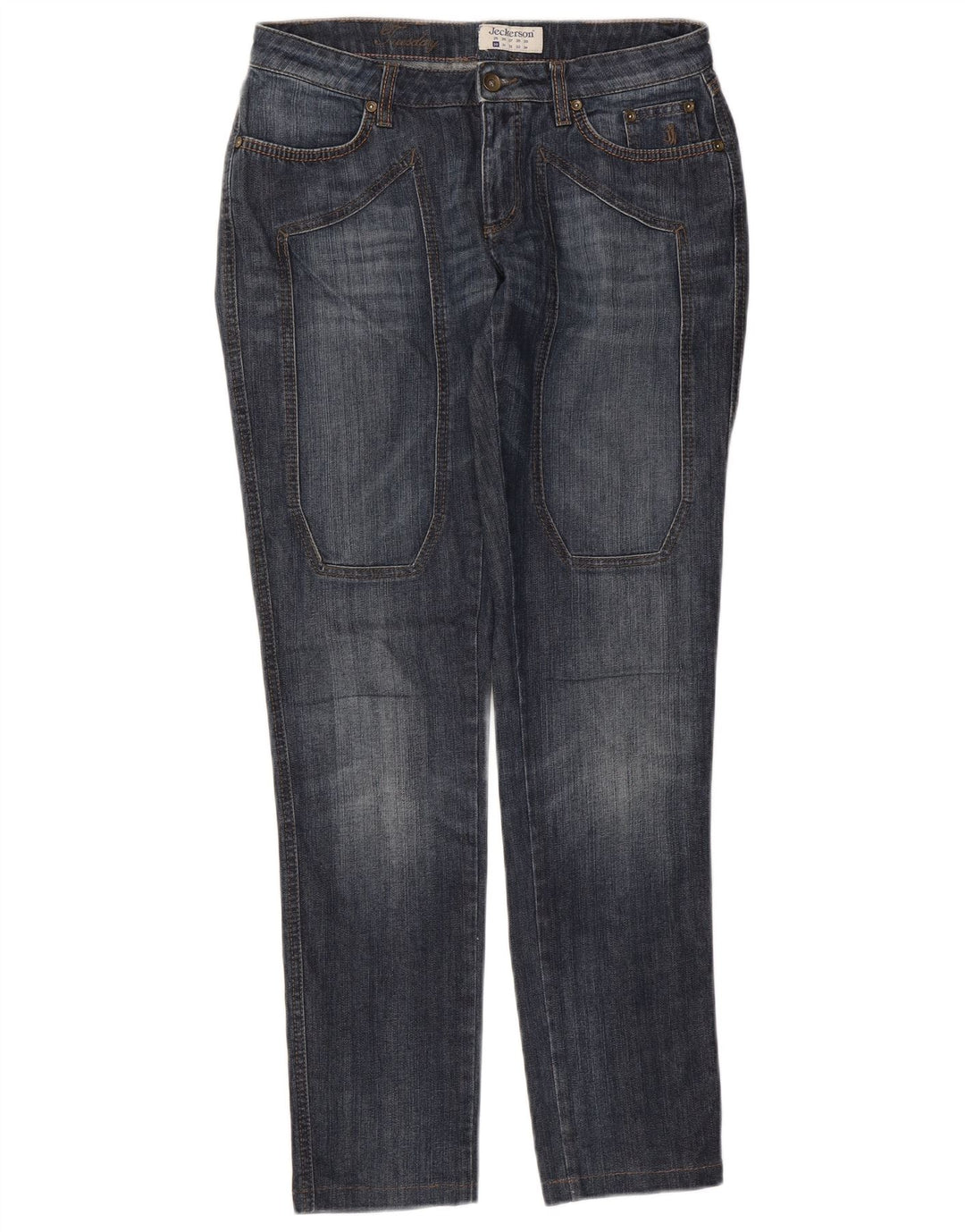 Jeans slim da donna Jeckerson W30 L32 cotone blu navy