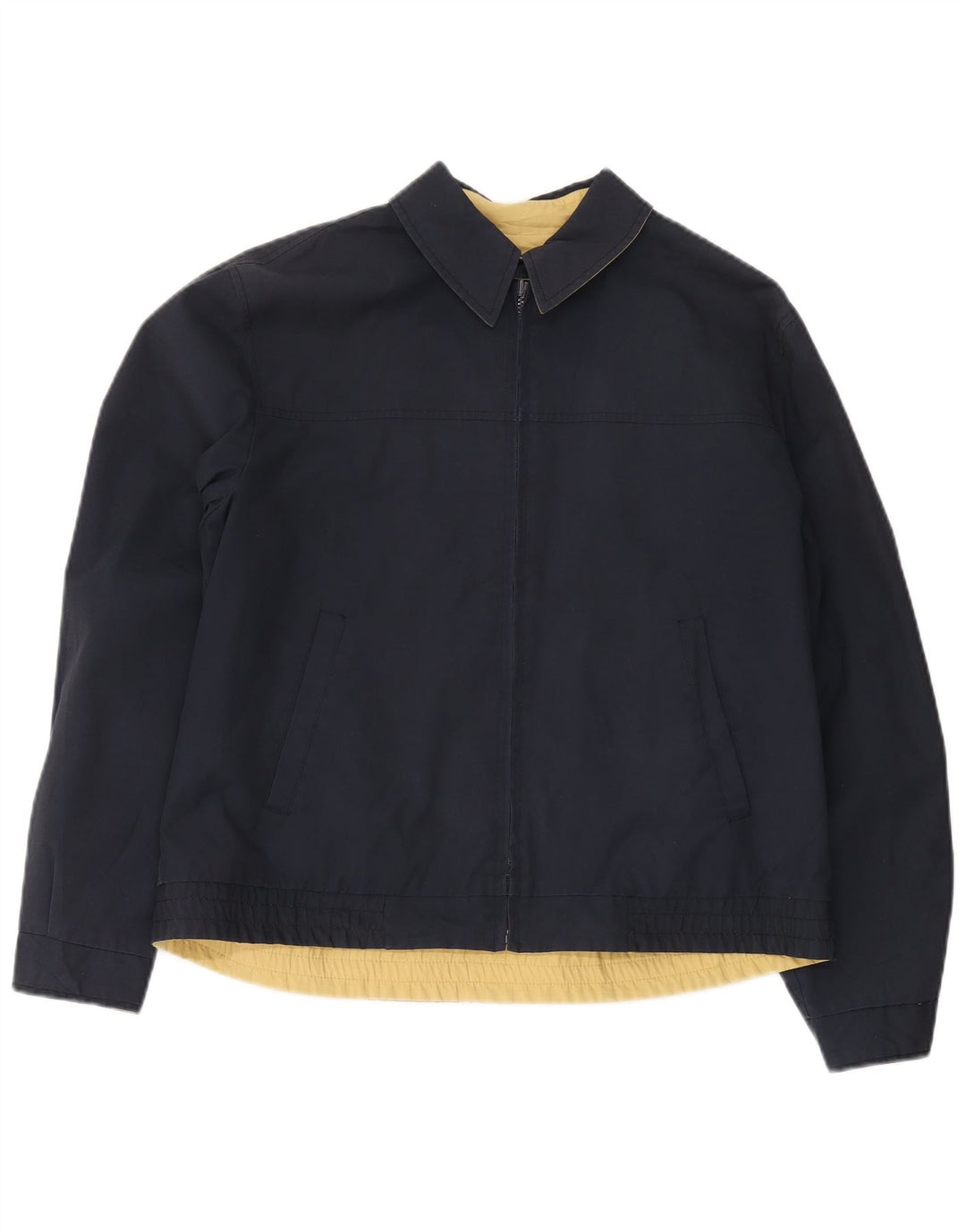 Giubbotto bomber vintage da uomo UK 38 medio blu navy