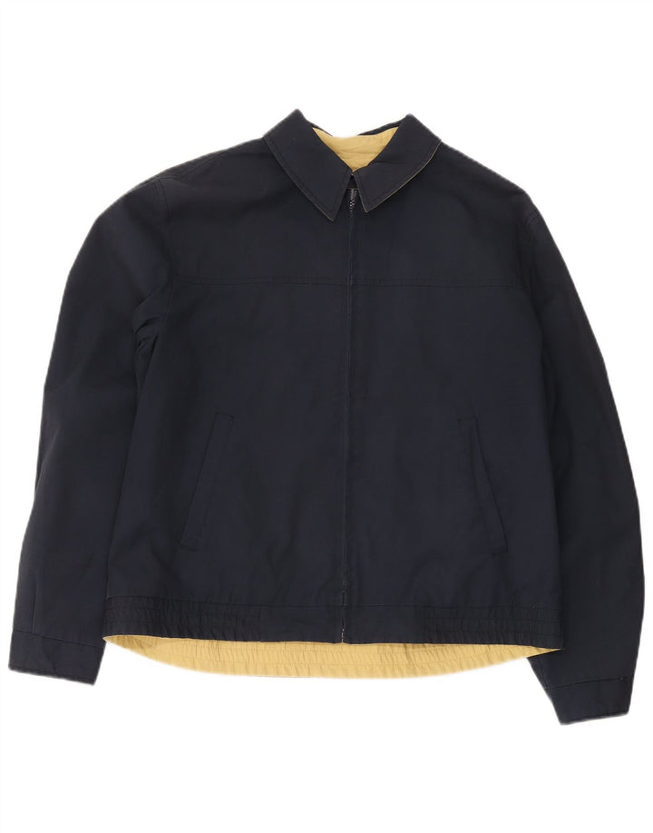 Giubbotto bomber vintage da uomo UK 38 medio blu navy