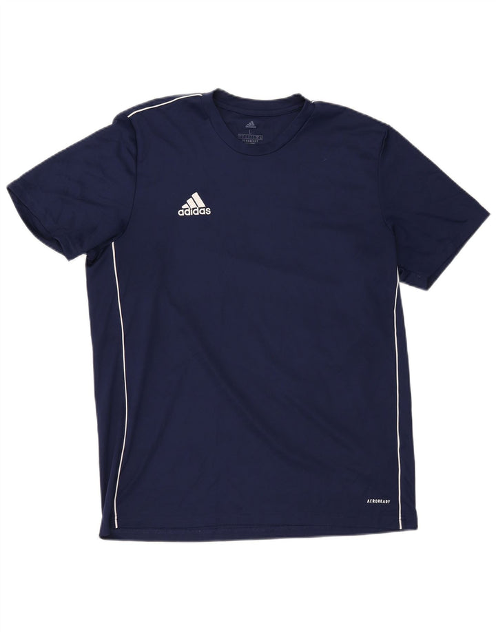 T-shirt Adidas Aeroready da uomo, grande, in poliestere blu navy