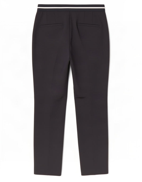 Zara Womens Slim Cropped Trousers Medium W28 L26 Navy Blue
