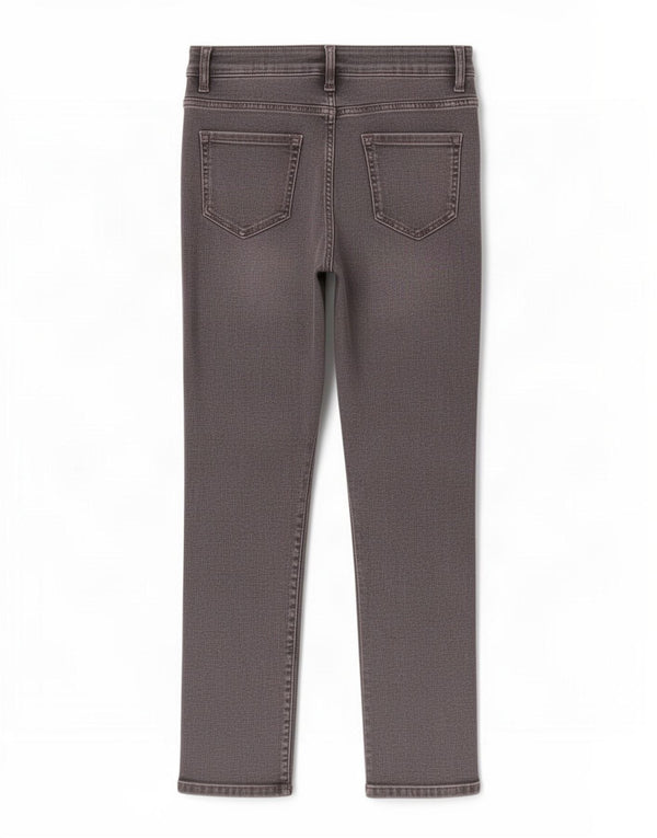 Marks & Spencer Donna The Lily Slim Jeans UK 10 Small W26 L26 Cotone grigio