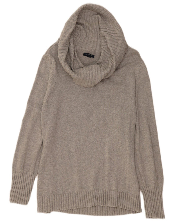 Maglione maglione collo alto da donna NAUTICA UK 20 2XL cotone grigio