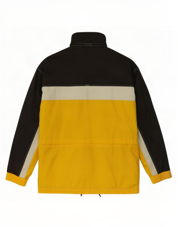 Think Pink Giacca antipioggia da uomo con cappuccio UK 42 XL Giallo Colourblock