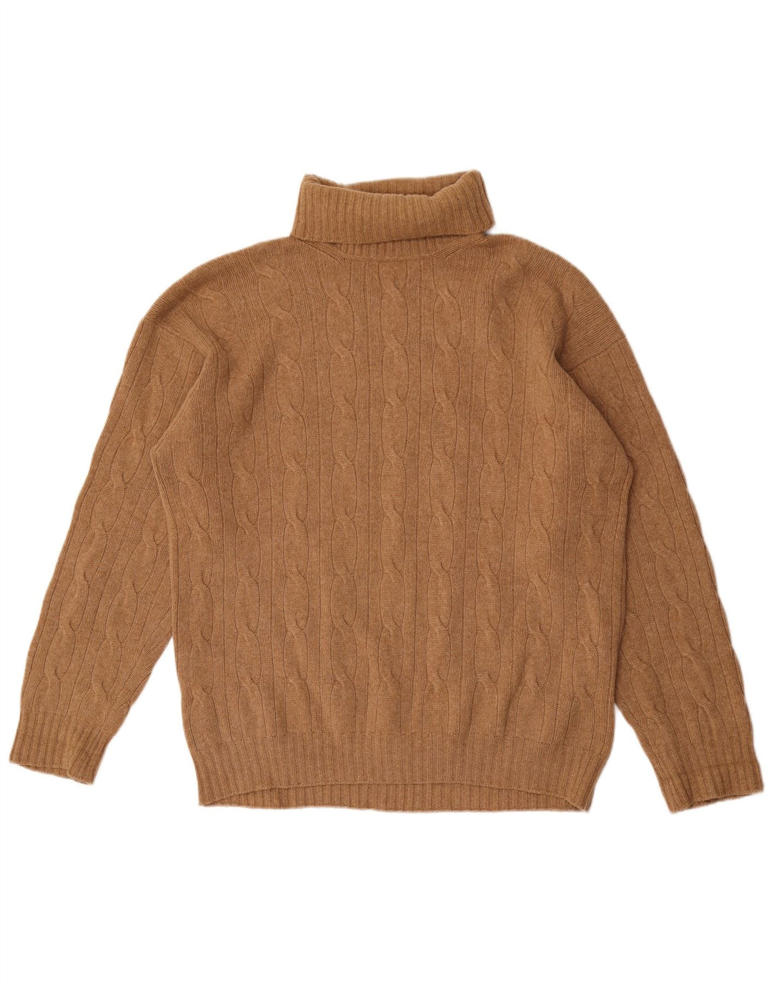 Maglione maglione da uomo a collo alto Benetton 2XL Marrone
