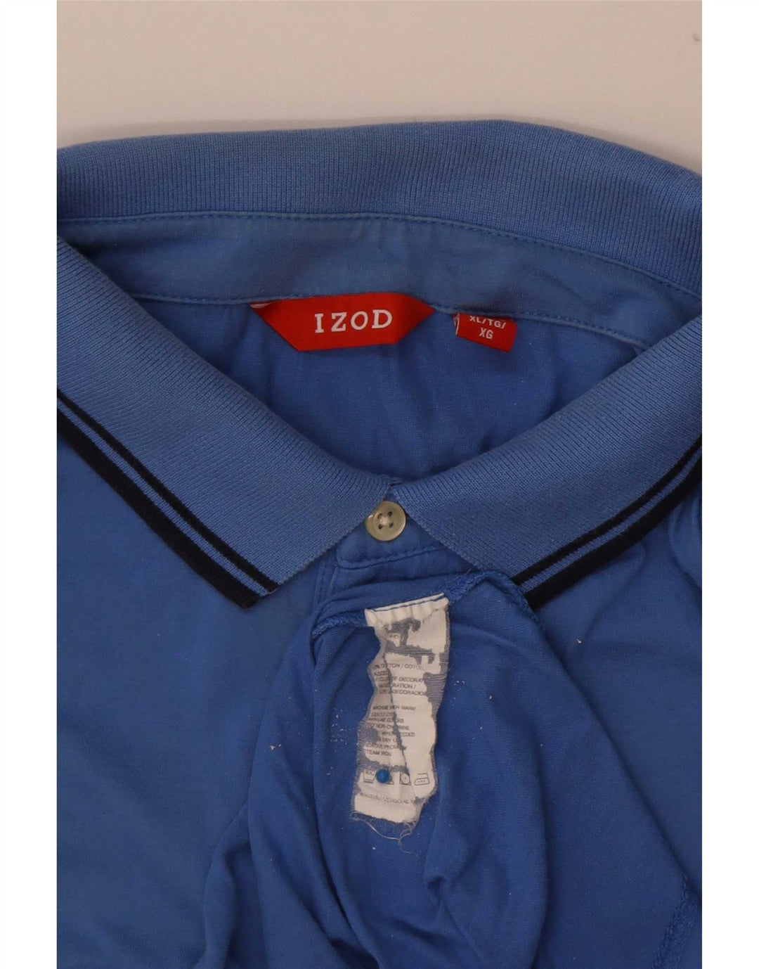 Polo da uomo Izod XL in cotone blu