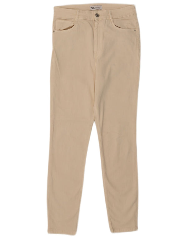 Jeans skinny da donna Zara EU 42 Large W32 L27 Beige