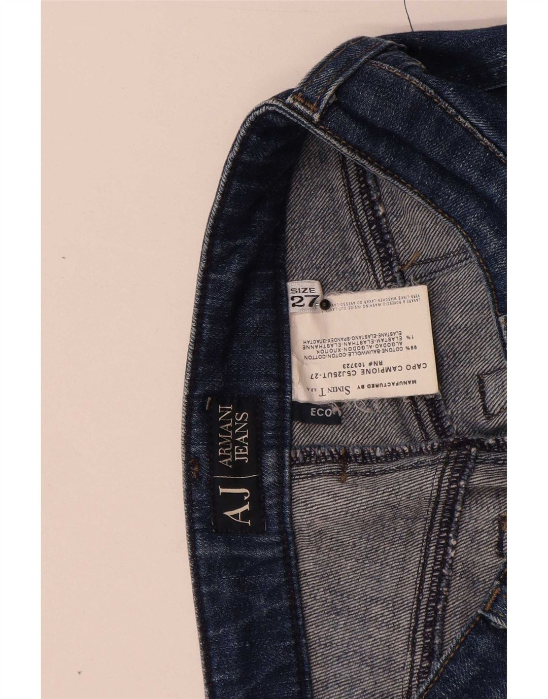 Jeans Bootcut da donna Armani W27 L29 cotone blu