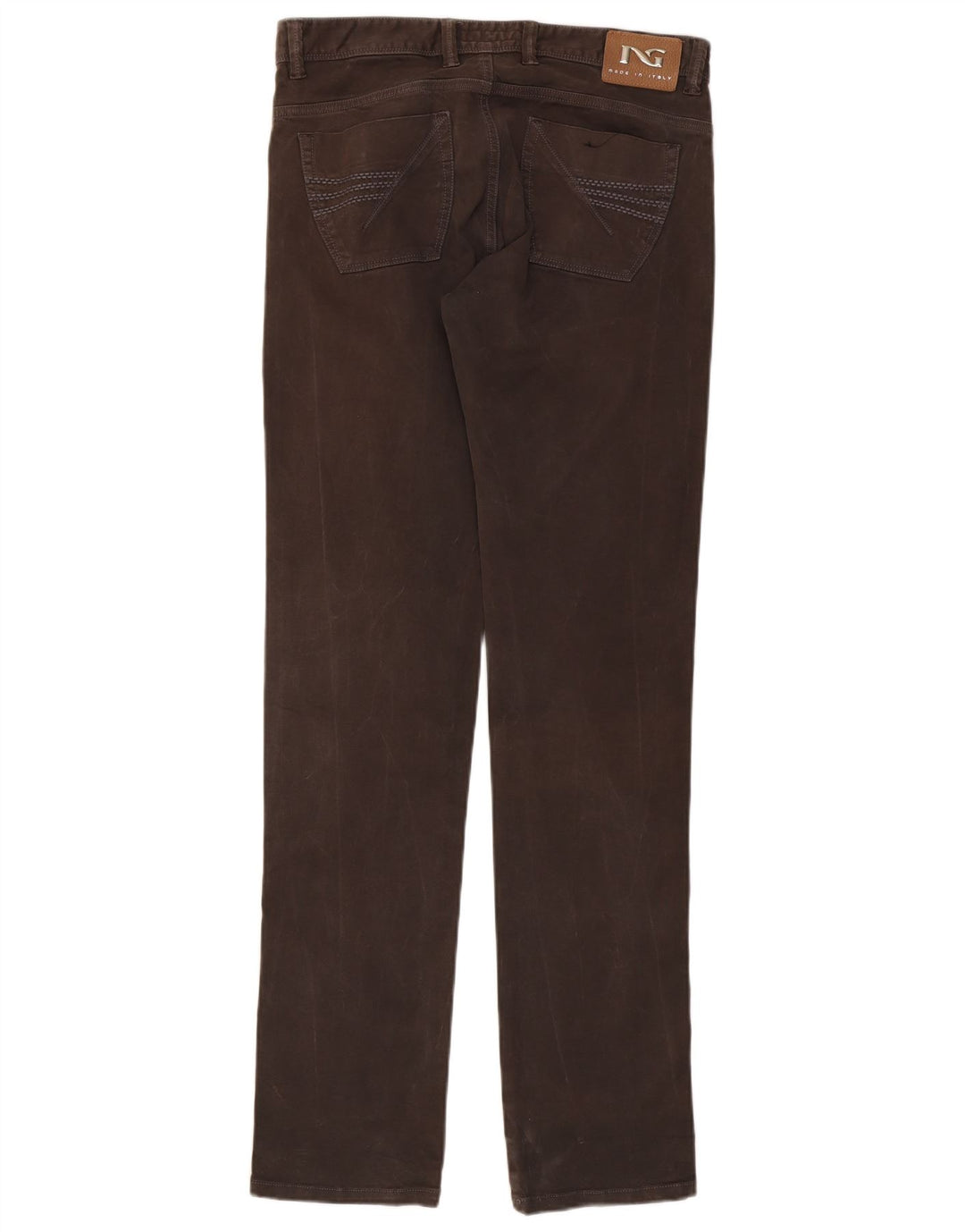 Jeans dritti da uomo Nero Giardini W34 L35 cotone marrone