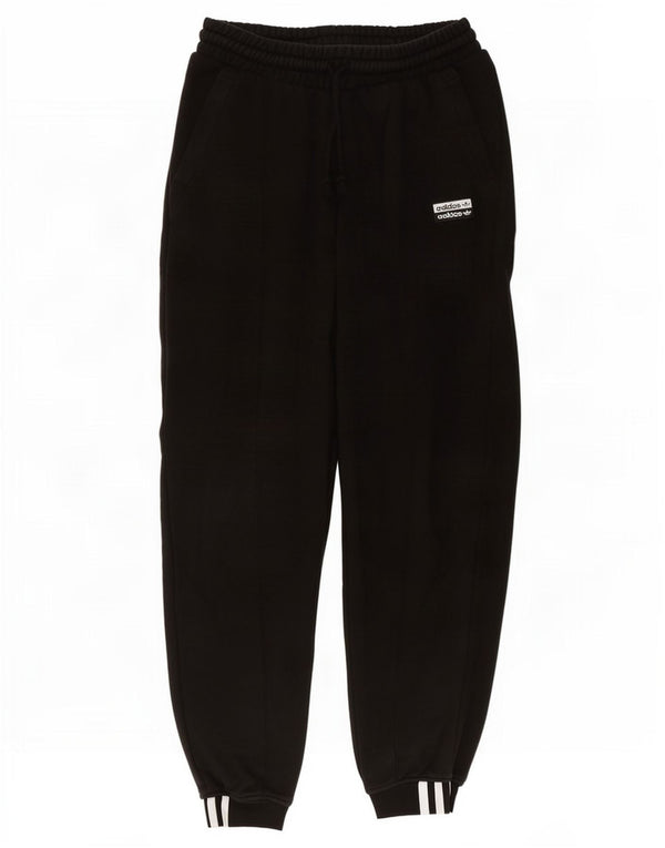 Pantaloni da tuta da donna Adidas larghi da jogging UK 6 XS W24 L28 neri