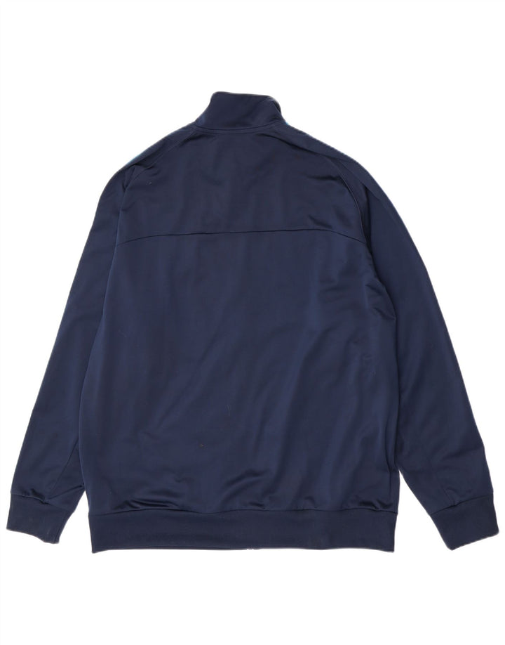 Giacca da ginnastica da uomo Adidas XL in poliestere blu navy