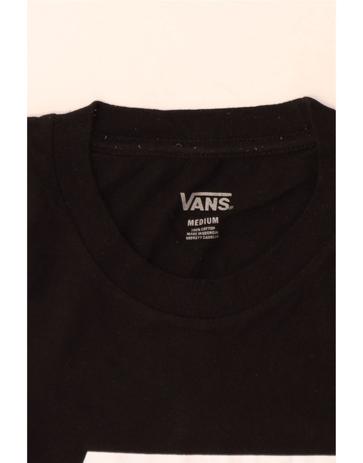 T-shirt grafica da uomo Vans Top in cotone nero medio