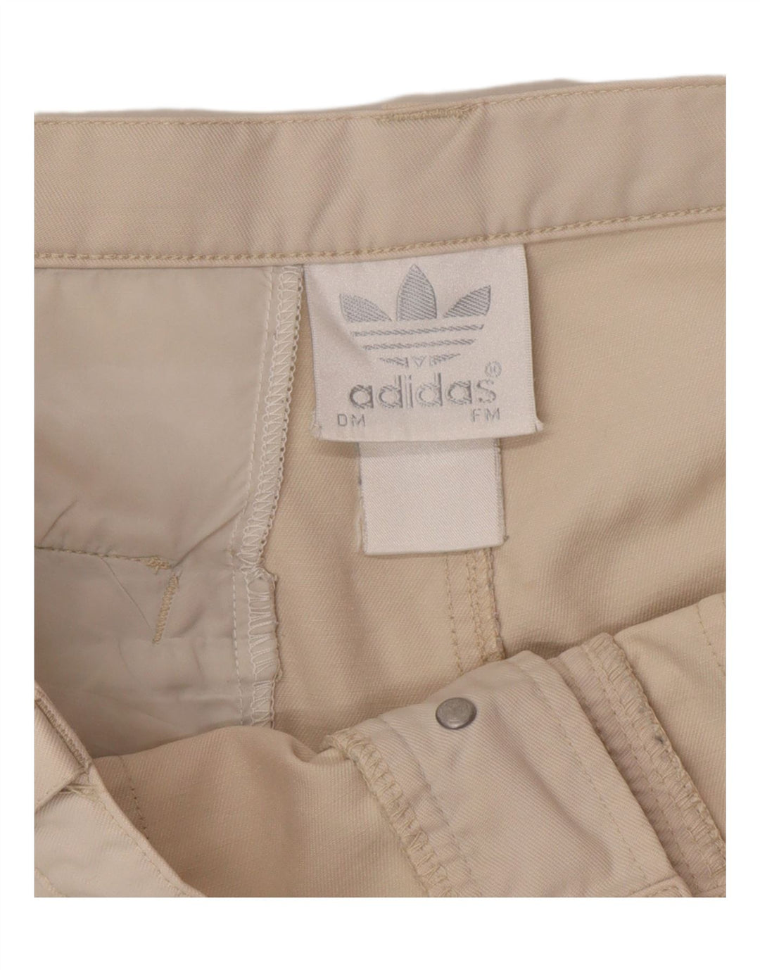Pantaloncini cargo Adidas da uomo medi W32 in cotone beige