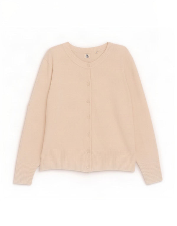 Maglione cardigan da donna Gap UK 10 piccolo cotone bianco