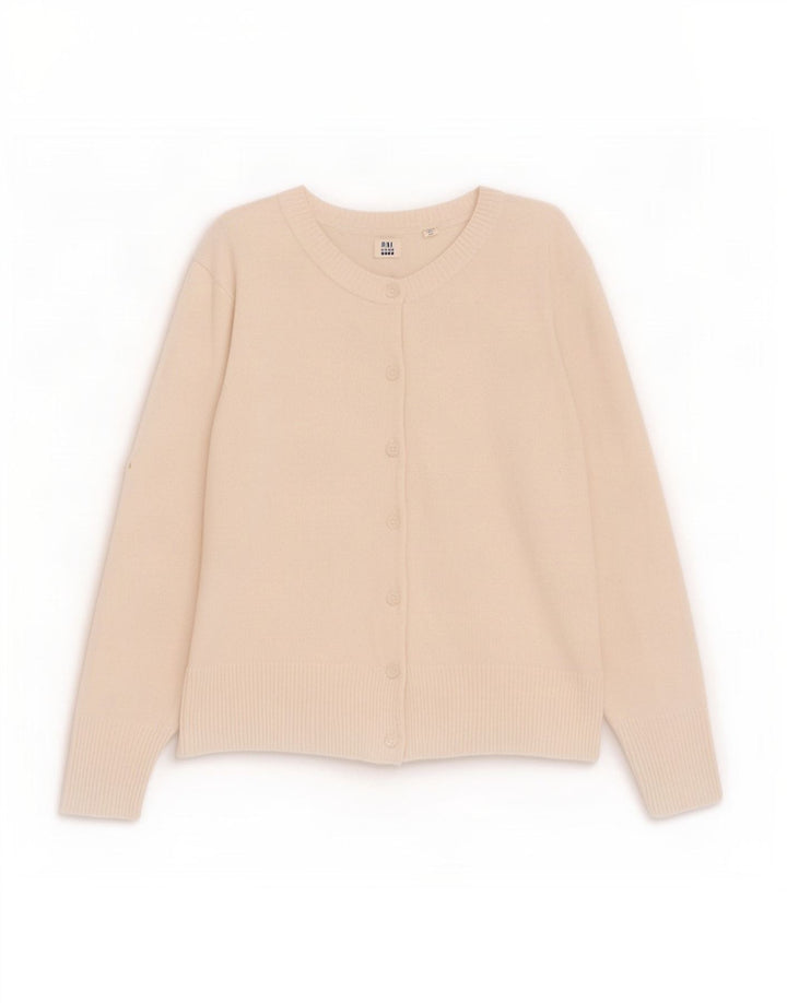 Maglione cardigan da donna Gap UK 10 piccolo cotone bianco
