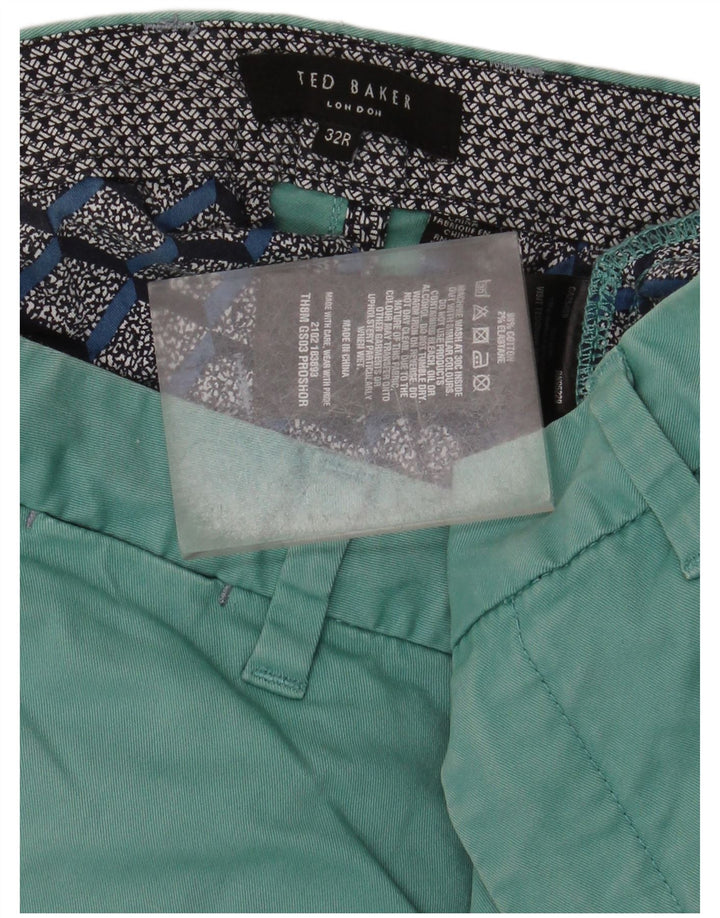 Pantaloncini chino da uomo Ted Baker W32 cotone blu medio