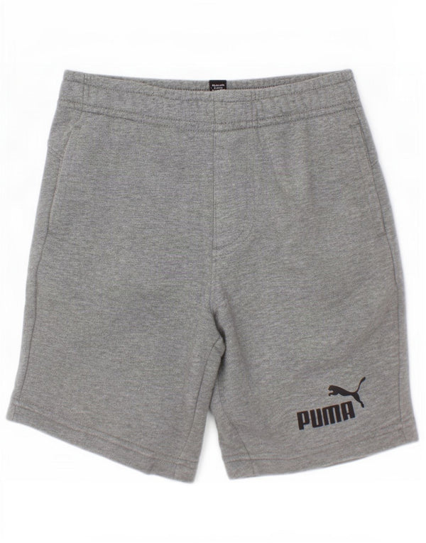 Pantaloncini sportivi Puma da ragazzo 7-8 anni in cotone grigio