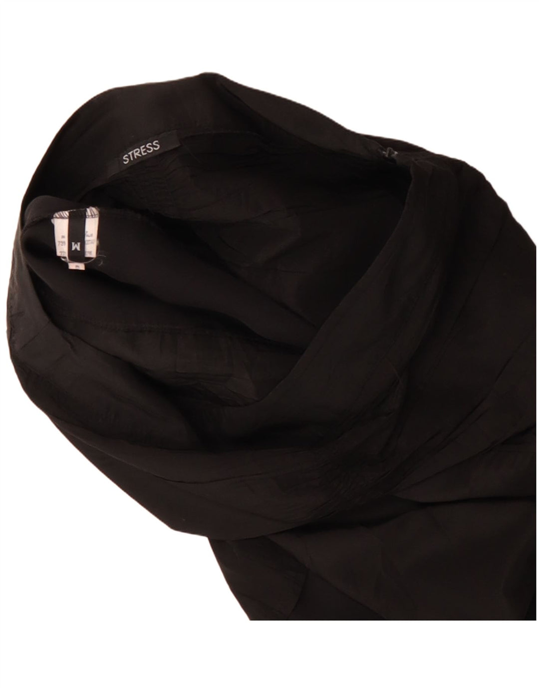 Gonna a tulipano vintage da donna media W30 acetato nero