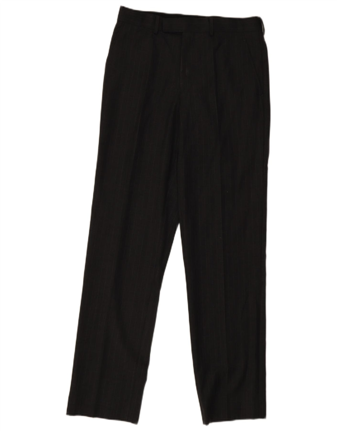 Pantaloni da abito dritti da uomo French Connection W30 L33 in lana a righe grigie