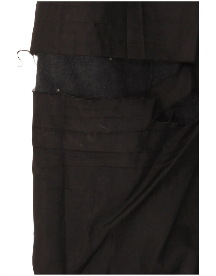 Gonna in pelle vintage da donna W29 media nera