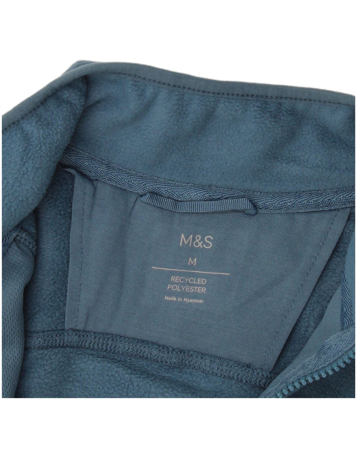 Giacca in pile da uomo Marks & Spencer UK 38 Poliestere blu medio