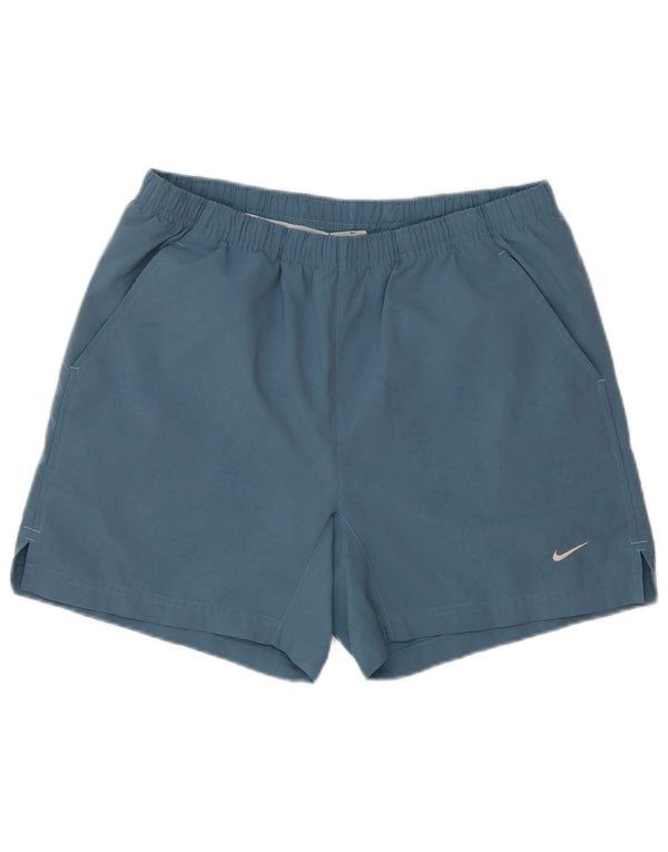 Pantaloncini sportivi da uomo Nike Medium W32 L6 blu poliestere sportivo