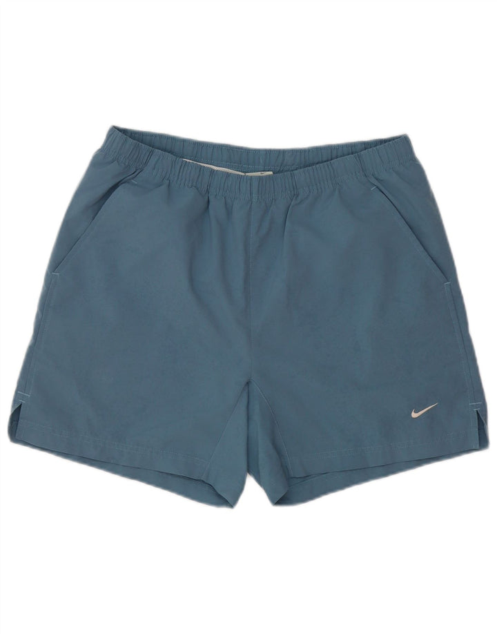 Pantaloncini sportivi da uomo Nike Medium W32 L6 blu poliestere sportivo