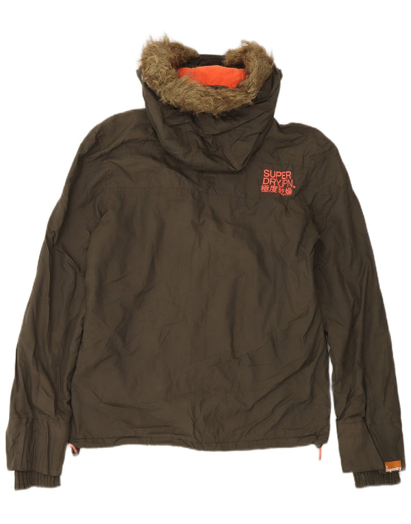 Giacca a vento con cappuccio da uomo Superdry The Windcheater UK 36 Small Khaki