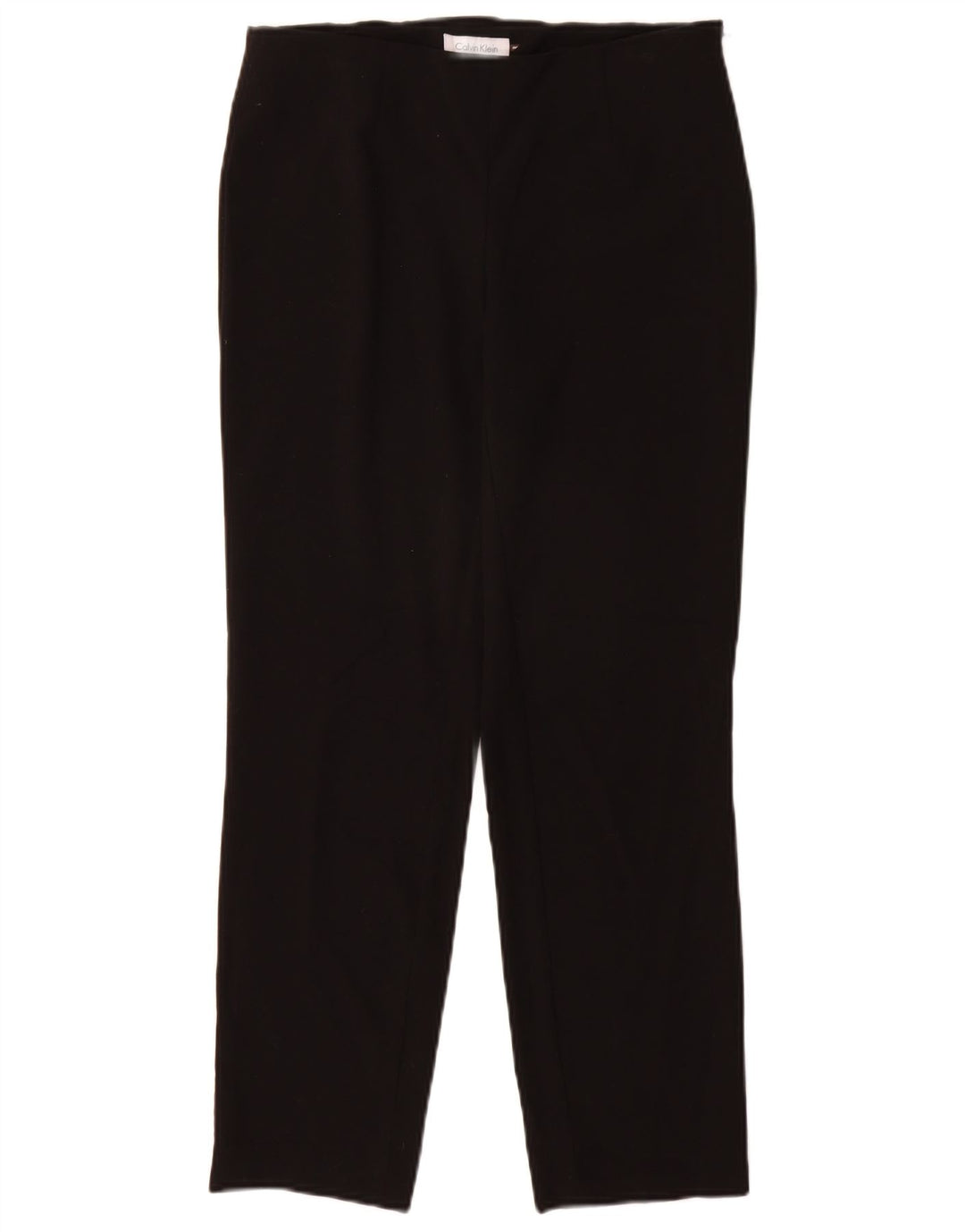 Pantaloni da abito slim da donna Calvin Klein W28 L27 poliestere nero