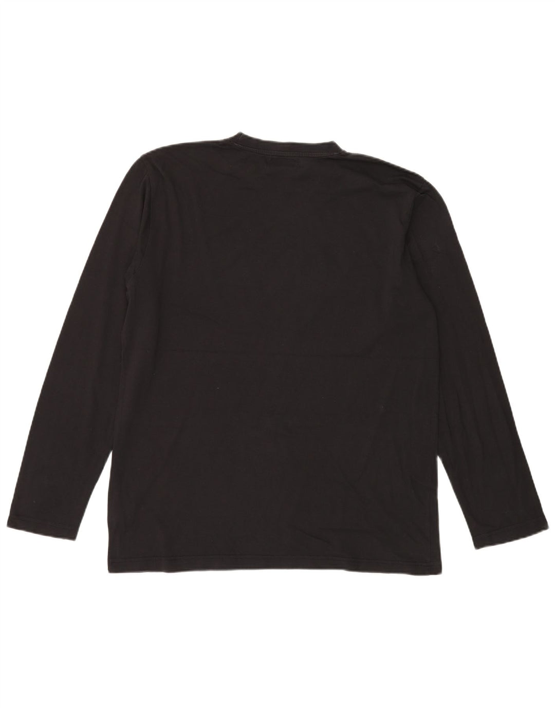 Top grafico da uomo Kappa a maniche lunghe XL in cotone nero