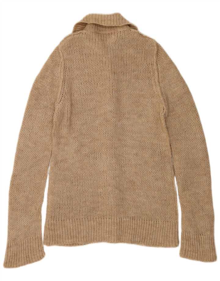 Maglione cardigan da donna Jigsaw UK 14 Acrilico grigio medio