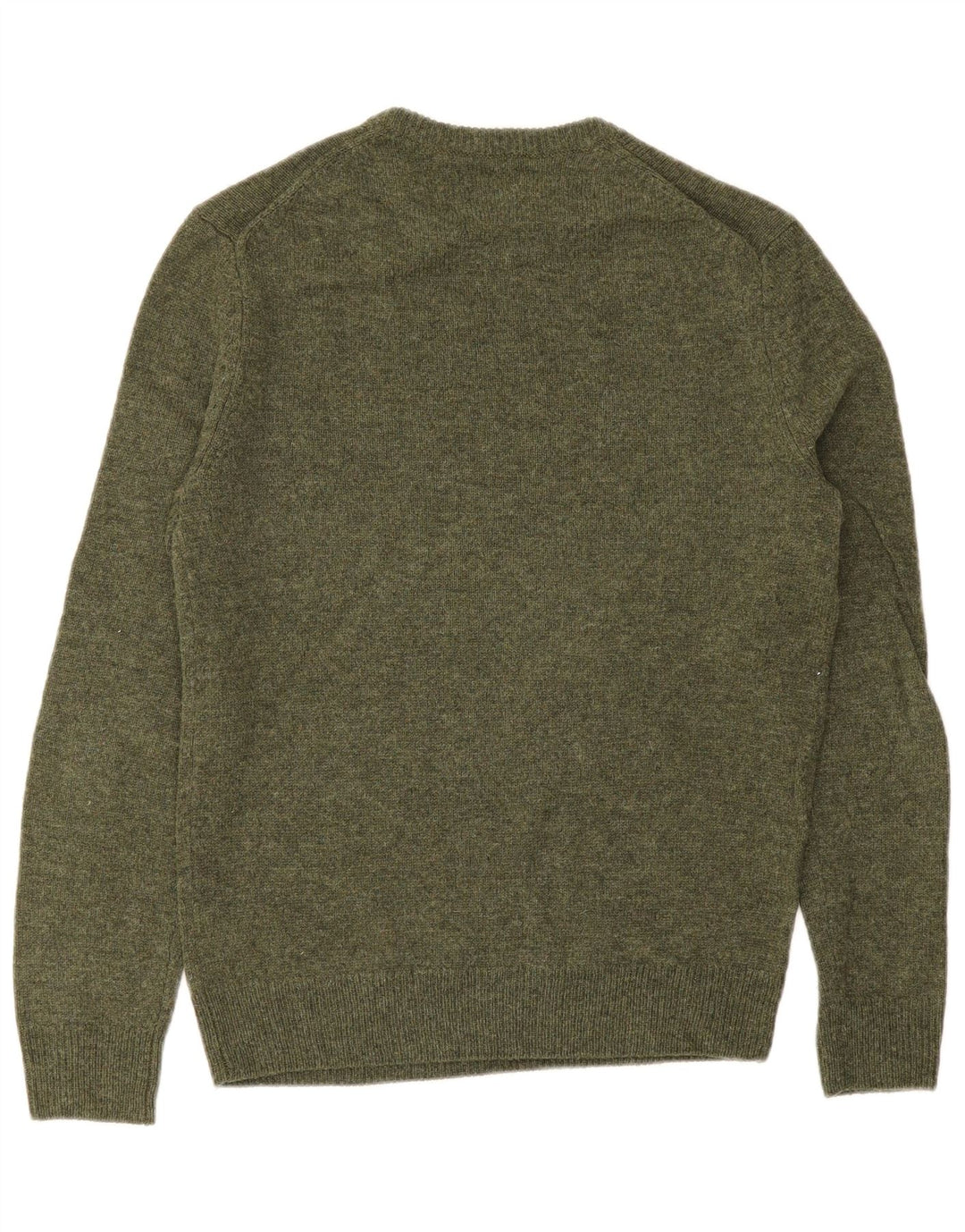 FARAH Maglione girocollo da uomo maglione piccolo verde lana d'agnello