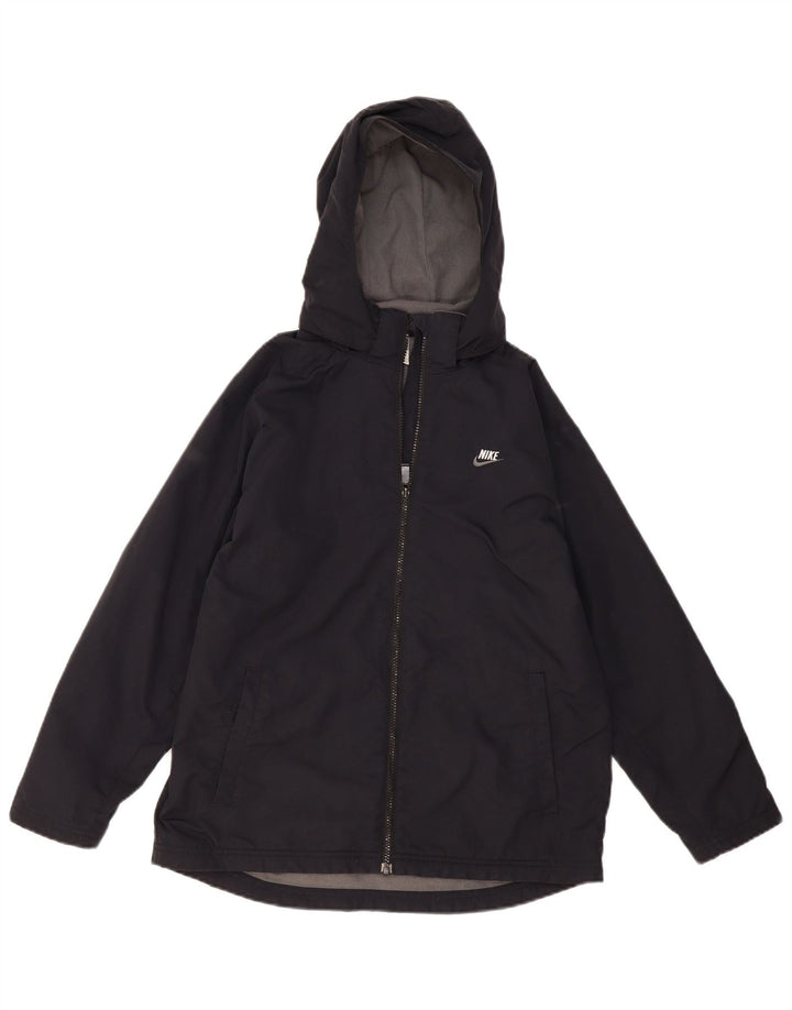 Giacca a vento con cappuccio Nike da ragazzo 12-13 anni Large in nylon nero