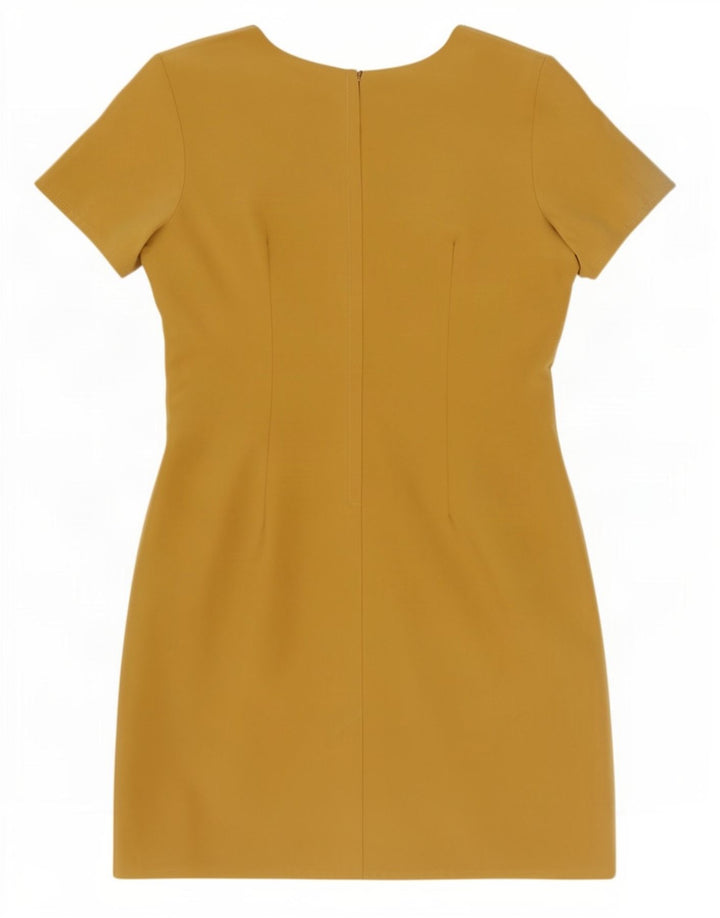 Abito tubino da donna Sasha UK 14 grande poliestere giallo