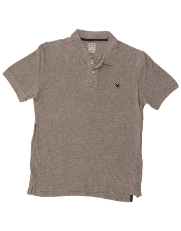 Crew Clothing Polo da uomo grande in cotone grigio
