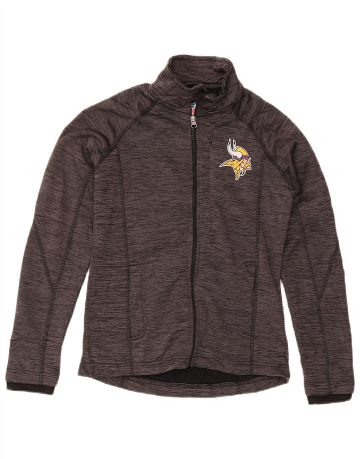 Giacca da ginnastica da donna NFL Minnesota Vikings UK 10 piccola grigia chiazzata