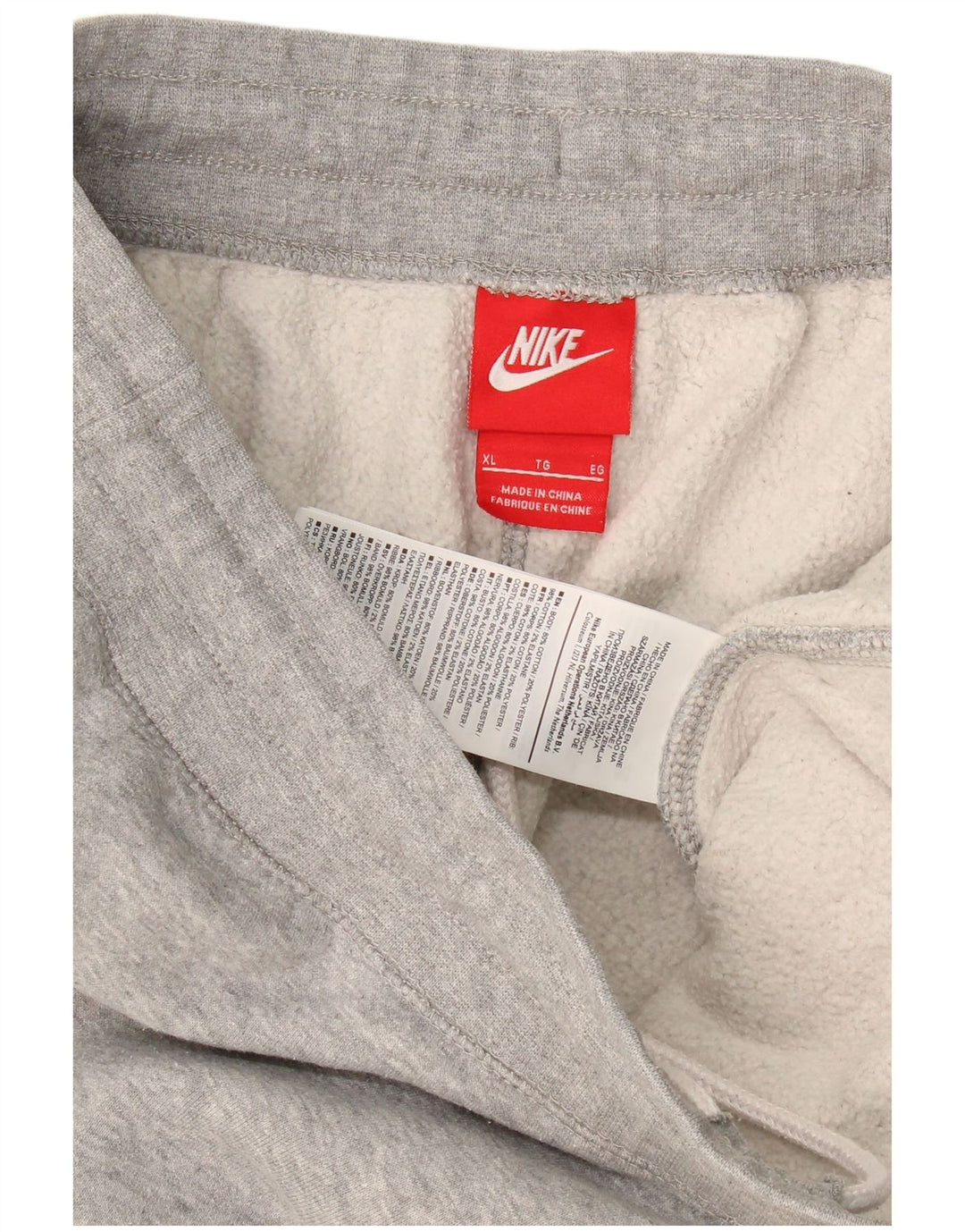 Pantaloni della tuta da uomo Nike Joggers XL in cotone grigio