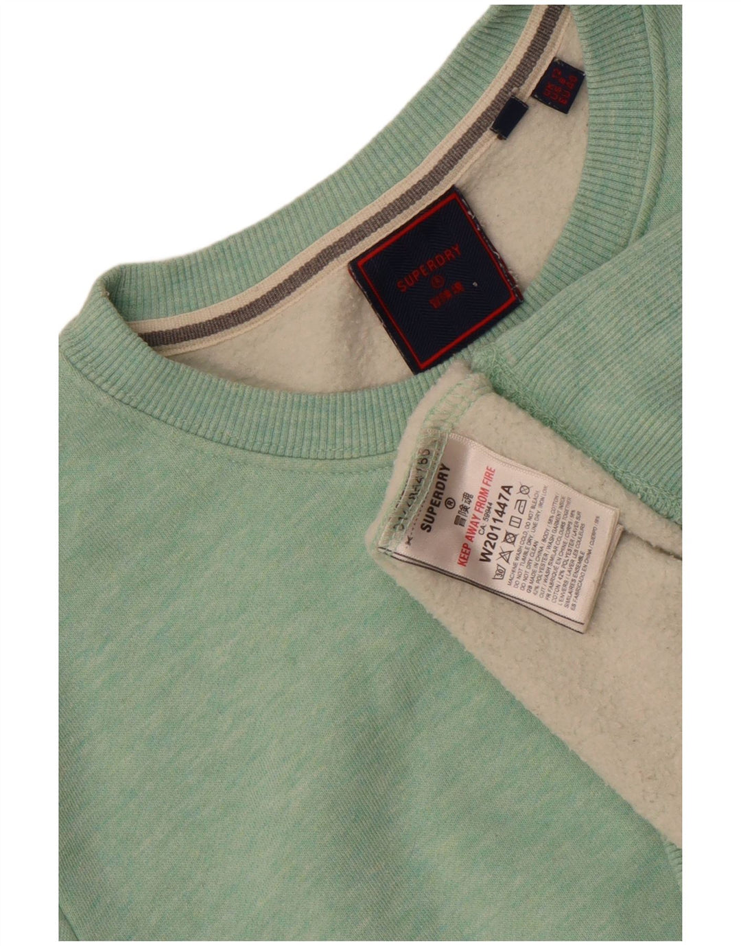 Felpa oversize da donna Superdry Maglione UK 12 Cotone verde medio