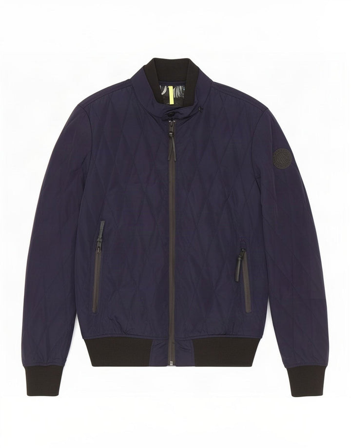 Giacca trapuntata da uomo Replay UK 38 poliestere blu navy medio