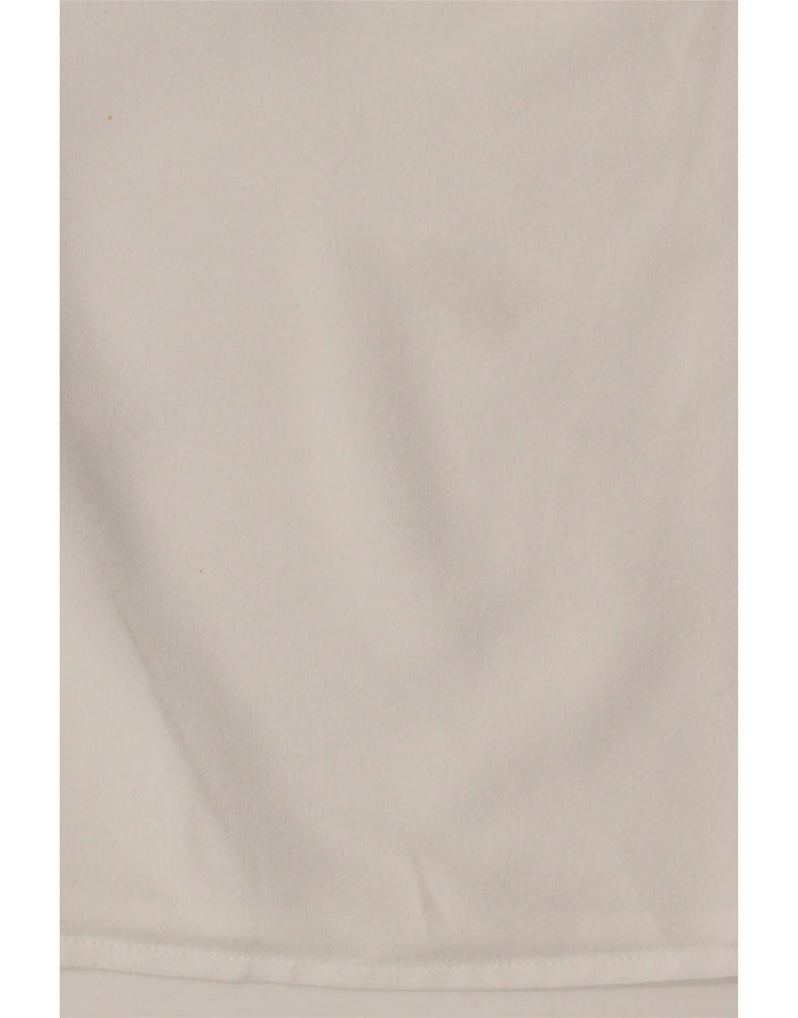 Camicetta a maniche lunghe da donna Marks & Spencer UK 12 Poliestere bianco medio