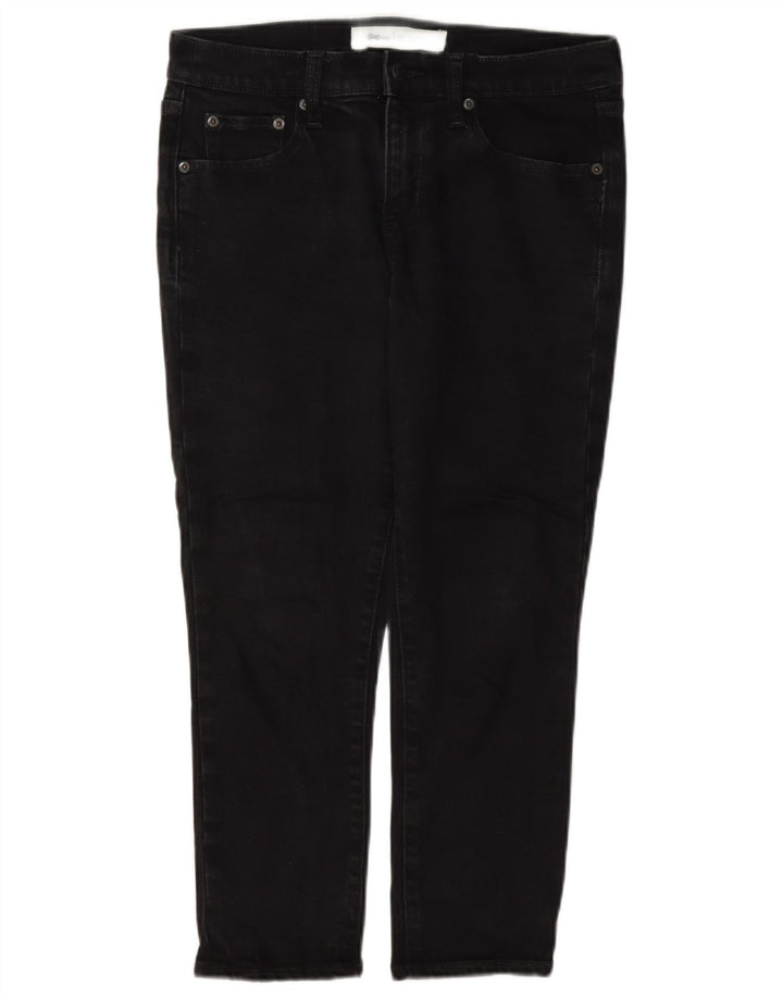 Jeans cropped Girlfriend da donna Gap W27 L23 cotone nero