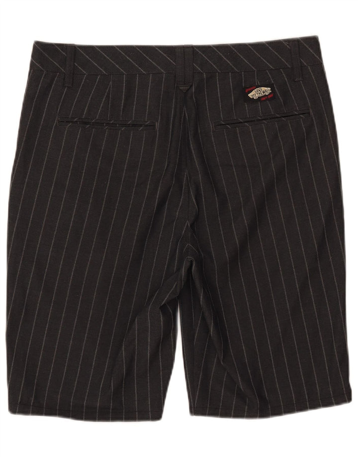 Pantaloncini chino da uomo Vans W32 poliestere gessato medio nero